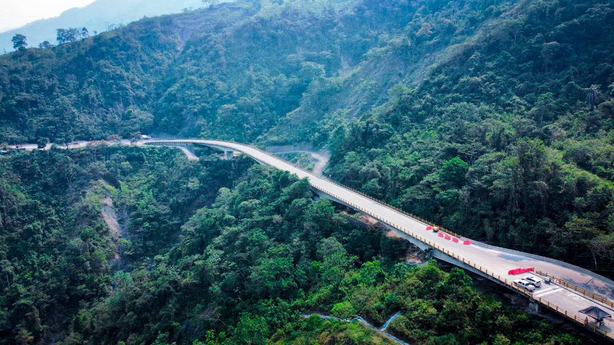 Fotografía aérea del corredor Sogamoso - Aguazul.