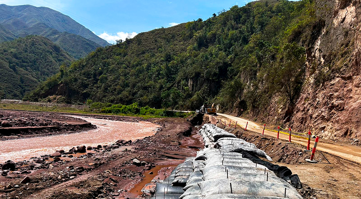 Fotografía del estado de la vía Ocaña - Cúcuta, en el sector El Tarrita.