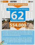 32 municipios beneficiados en Norte de Santander
